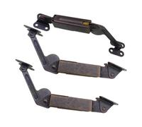 3 Pièces Charnière en Fer Silencieuse Épaissie, Support Porte | Usage Maison et Magasin, Compatible Armoire et Coffre à Jouets, Couleur Café, Pratique