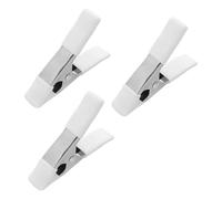 3 Pièces Clip à Ressort 10x7,5x2cm Robuste pour Bois et bricolage | Mécanisme Ferme, Poignées Gainées, Protection PVC, Manipulation D’Une Main, pour Tissus Souples, Mousse et Maquettes