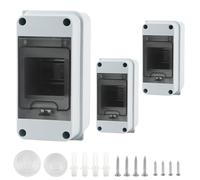 3 Pièces Coffret Boitier Electrique Etanche Exterieur Kit, IP65 Tableaux à Disjoncteurs électriques 3 Modules, pour Sites Industriels Boitier de Jonction, Utilisation à l'extérieur