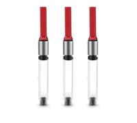 3 Pièces Convertisseur Encre pour Stylos Plume Standard Convertisseur pour Stylos Plume Rechargeable pour les Flacons d'encre Lamy Z28 - Cartouches de Rechange (Rouge)