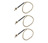 3 Pièces Corde De à La Cire D'allumage Corde D'allumage De Flamme Amadou Allume-feu Tube D'amadou Corde en Jute pour Allumer Le Feu Extérieur Allumettes Alliage D'aluminium