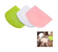 3 Pièces Corne Patisserie,Grattoir à Pâte en Plastique Coupe pâte,Racloir Spatules pour Pain Cuisine, Crêpes,pour Pate Fromage