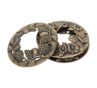 3 Pièces Couvercle de Bougie en Pot Ancien en Alliage de Zinc, Or | Réduit la Fumée, Brûlage Uniforme et Anti-débordement, Installation Facile, pour Bougies Chauffe-plat et Pots