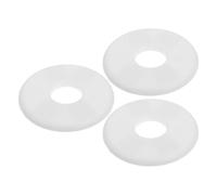 3 Pièces Couvercle Décoratif de Tuyau Mural Fendu Rond ABS Blanc | Installation Rapide, Couverture Précise, Montage Facile, Cache les Ouvertures, Climatisation