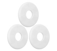 3 Pièces Couvercle Décoratif Rond ABS Blanc pour Ouverture de | Cache Mural Discret, Installation Rapide, Finition Élégante, pour Climatisation et Colliers