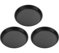 3 pièces de 27 cm en acier au carbone moules à pizza antiadhésifs ronds ustensiles de cuisine moules à pâtisserie pour la maison - outil pain gâteau