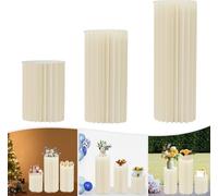 3 pièces de fleurs de mariage Centrepieces stand 40cm+60cm+80cm présentoir rack carton vases ensemble pour les mariages, la décoration de fête, des décorations de table