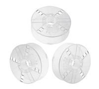 3 Pièces Dévidoir de Câble en Plastique Ps, Enrouleur Portable | Rangement pour Rallonge Électrique, Usage Câbles et Cordes, Léger, Enroulage Facile, Format Compact