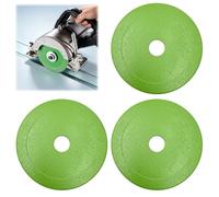 3 Pièces Disque Diamant 125mm Carrelage, Disque de Coupe Verre Ø 125 x 22,23 mm, Lame de Scie Ultra-fine pour Meuleuse d'Angle, Coupe Carrelage pour Porcelaine, Jade, Granit, Bouteille
