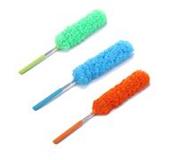 3 pièces Duster de Microfibres,Plumeau Poussière Lavable Bendables Brosse à Poussière avec Poteau Extensible pour la Maison Le Bureau et Les Voitures