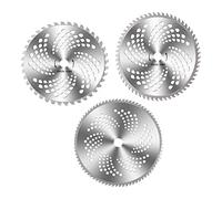 3 Pièces en Acier allié Tondeuse à Gazon Lame de Scie 40 60 80 Dents Coupe Gazon Débroussailleuse Lame de Remplacement Tondeuse à Gazon Accessoires