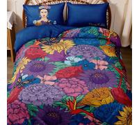 3 pièces Ensemble de courtepointe décorative fleur bleu royal, motif de personnage, matériau lisse, doux et chaud, convient pour lit simple/double/queen/king, idées de cadeau, fêtes, festivals, literi