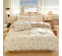 3 pièces Ensemble de literie de chambre à coucher élégant & confortable avec motif floral, 2 taies d'oreiller + 1 housse de couette, nouveau printemps 2026 150cm*200cm,180cm*200cm,200cm*200cm,200cm*22