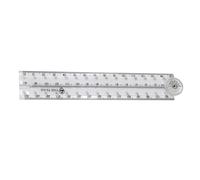 3 pièces/ensemble règle de dessin règles pliables claires règle pliante en plastique pour les étudiants de bureau utilisent 30 cm pliant droit mesure claire