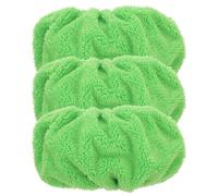 3 Pièces Housse de Serpillière de Rechange en Polaire Corail | Vert, Séchage Rapide et Polissage, Usage Ménage, Compatible Balais Laveurs et Têtes de Rechange