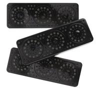 3 Pièces Humidificateur à Cigares Rectangulaire Grand Format | Triple Fenêtre, Structure à Cadre Serré, Surface Lisse, Nettoyage Facile, Recharge Simple, pour Boîte de Stockage