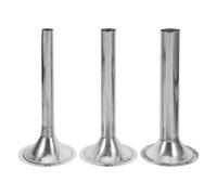 3 Pièces Kit de Tube à Saucisses, Acier Inoxydable, 1.5 2 2.5 CM | Accessoire Argenté, Embout pour Hachoir Viande, Remplissage des Boyaux, Usage Manuel Cuisine