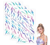 3 Pièces KPOP tatouage éphémère - Tatouages temporaires demon Modèle | Design lumineux et captivant, Facile à appliquer et à retirer, Durable résistant à l'eau, pour tous les événements festifs