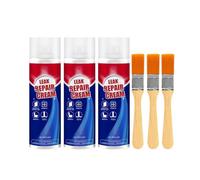 3 Pièces Leak Repair Cream, Spray D'étanchéité Imperméable, 100ml Spray Etancheite Exterieur Toiture, Mastic En Sprays Avec Pinceau Pour Réparation Des Fuites Sur Mur Et Toits,Toilettes