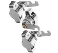 3 Pièces Loqueteau sans Clé à Pouce, Filetage 25mm, Argenté | Alliage de Zinc, Auto-verrouillage Fluide, Pose Peu Encombrante, pour Laboratoires et Bureaux Modernes