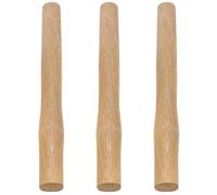 3 Pièces Manche de Marteau 16 Pouces, Tête Ronde et Octogonale | Bois Lisse, Finition Naturelle, pour Charpentiers, Tailleurs de Pierre, Outils de Chantier