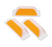 3 Pièces Marqueur de Conduite Réfléchissant Rectangulaire | Polycarbonate, Installation Facile Accessoires Inclus, Identification Claire, Usage Routier et Autoroutier