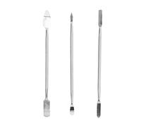 3 Pièces Métal Spudger 2 Extrémités Réparation Ouverture Levier Trousse à Outils Métal Spudger Ensemble Universel pour Téléphone Portable Tablette Ordinateur Portable
