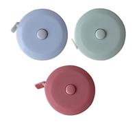 3 Pièces Mètre Ruban à Coudre 2m Rétractable, Double Échelle | ABS Léger, Mesure Poitrine et Vêtements, Usage Maison, pour Couturières et Tailleurs