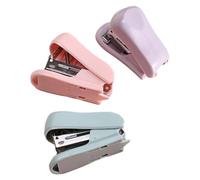 3 pièces Mini Agrafeuse Manuelle de Bureau 6,5x5x2cm en ABS fer | Agrafage Stable, Usage d'une Main, pour Documents et Handouts au Bureau, à Maison L'École