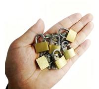 3 pièces Mini cadenas adenas de petite taille ton cuivre vintage, cadenas de rangement résistants aux intempéries et anti-vol, cadenas en métal avec clés, convient pour les armoires de rangeme