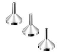 3 Pièces Mini Entonnoir, Petit Entonnoir, Petites Bouteilles Entonnoirs, Mini Entonnoirs Métalliques, Durables et Faciles à Nettoyer Pour Petit Flacon,Petit Entonnoir Inox(Argent)