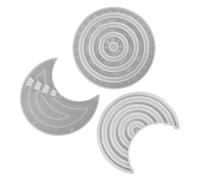 3 Pièces Moule en Silicone pour Calendrier Suspendu | Blanc, Usage Créatif pour Pendentif et Présentoir de Bureau, Usage Solide, Format Pratique