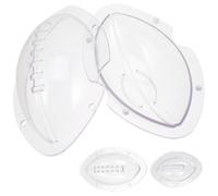 3 Pièces Moules Transparents pour Rugby en Abs, Trois Tailles