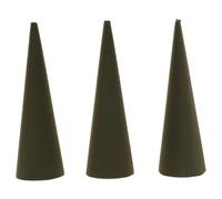 3 pièces Mousse de Fleur Cône Vert Noël pour Fleurs Fraîches ou sèches | Sponge Conique 24x7,5x7,5cm, Support Stable pour Vases, Ateliers DIY, Décorations de Cimetière