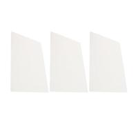 3 Pièces Panneau Réfractaire en Fibre Céramique 1260°c, 11,8x7,9 | Structure Légère Poreuse, Surface Plane Contrôlée, Installation sans Joint, Usage Extérieur pour Poêle à Bois et Chaudière