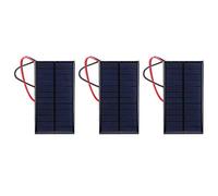 3 Pièces Panneaux Solaires Polycristallins DC 6V 1W Module D'alimentation Cellulaire, Panneau Solaire Avec Câble de 30 cm pour Lampes Solaires de Paysage