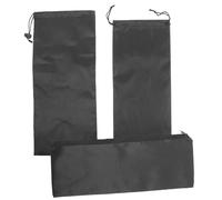 3 Pièces Paquet de Rangement Étanche Noir en Tissu pour Outils | Réutilisable et Résistant à L’usure, Organisation pour Électricien, Format Compact pour Transport