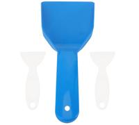 3 Pièces Pelle à Dégivrage en PP, Poignée Lisse, Blanc Bleu | Grattoir à Glace pour Congélateur, Trou Suspendre, Prise Confortable, Usage Maintenance la Cuisine et Magasin