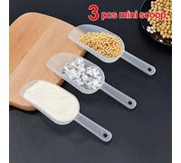 3 pièces Pelle à glace en plastique petit, pelle à bonbons, cuillère à farine, pelle à glace, pour utilisation dans les restaurants, cuisines, mariages, fêtes, fournitures scolaires transparentPolypro