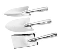 3 Pièces Pelle Multi-usages de Jardinage en Acier Inoxydable | Petite Truelle Argentée pour Planter, Désherber et Ameublir le Sol, Usage Jardin et Art Floral