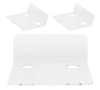 3 Pièces Petite Étagère Murale Flottante en Acrylique | Installation Inversée, Écran Haut , Cache-câbles, Gain de Place pour Bureaux et Garages