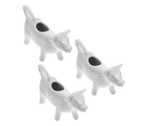 3 Pièces Pichet à Lait en Céramique 40ml Blanc pour Service | Tasse à Lait Multifonction, Surface Lisse et Polie, Usage Café Maison, Thé et Sauce