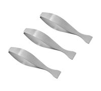 3 Pièces Pince à Épiler Cuisine en Acier Inoxydable, Multifonction | Argenté, Usage Culinaire pour Viande et Poils de Porc, Finition Soignée, Prise Pratique