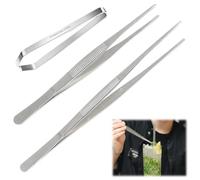 3 Pièces Pince Cuisine, Pince à Arêtes de Poisson Acier Inoxydable à épiler en os de Poisson Classique Cuisine Inox Professionnel 11 cm 20 cm et 30 cm pour La Cuisine Le Gril et La Pâtisserie