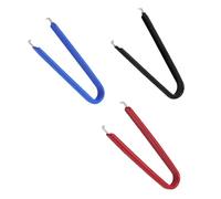 3 Pièces Pince de Ramassage de Composants Électroniques en U | Poignée PVC Antidérapante, Prise sans Bavure, Usage Solide pour Puces et Petits Éléments Bleus Couleur Aléatoire