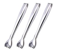 3 Pièces Pince Épaisse en Acier Inoxydable pour Sucre | Pinces à Aliments Glacées, Usage Café, Boisson Glacée et Whisky, Lot Polyvalent, Format Restaurant