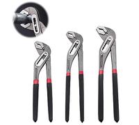 3 pièces Pince Multiprises, jeu de Pince Multiprise Rapide Noir,200/250/300 mm, Pince Plombier Universelle Réglable, Soutien 7 Positions Réglage, pour Réparation de Plomberie et Usage Domestique
