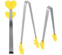 3 Pièces Pinces Alimentaires en Silicone Créatives | Antidérapantes, Légères et Portables, pour Légumes et Cubes de Sucre, Usage la Cuisine ou Déplacement