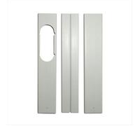 3 PièCes Plaque de Kit de FenêTre Portable RéGlable pour Accessoires de Climatiseur Fixation de FenêTre de Climatiseur-55CM Blanc