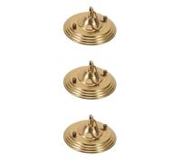 3 pièces Plaque de Remplacement pour Plafonnier en Fer, 12,5kg, or | Cache-à Suspendre Vintage Minimaliste, pour Boîte Électrique et Luminaires, Salon, Entrée